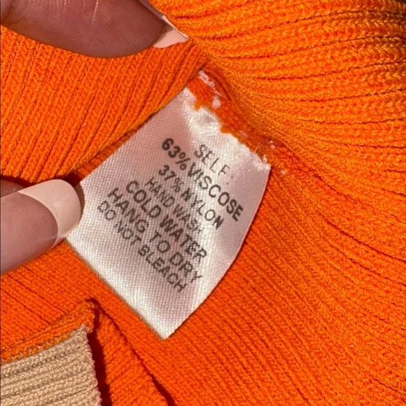 FashionNova Vibrant Orange & Tan Skirt Set 🍊 - Picture 8 of 8